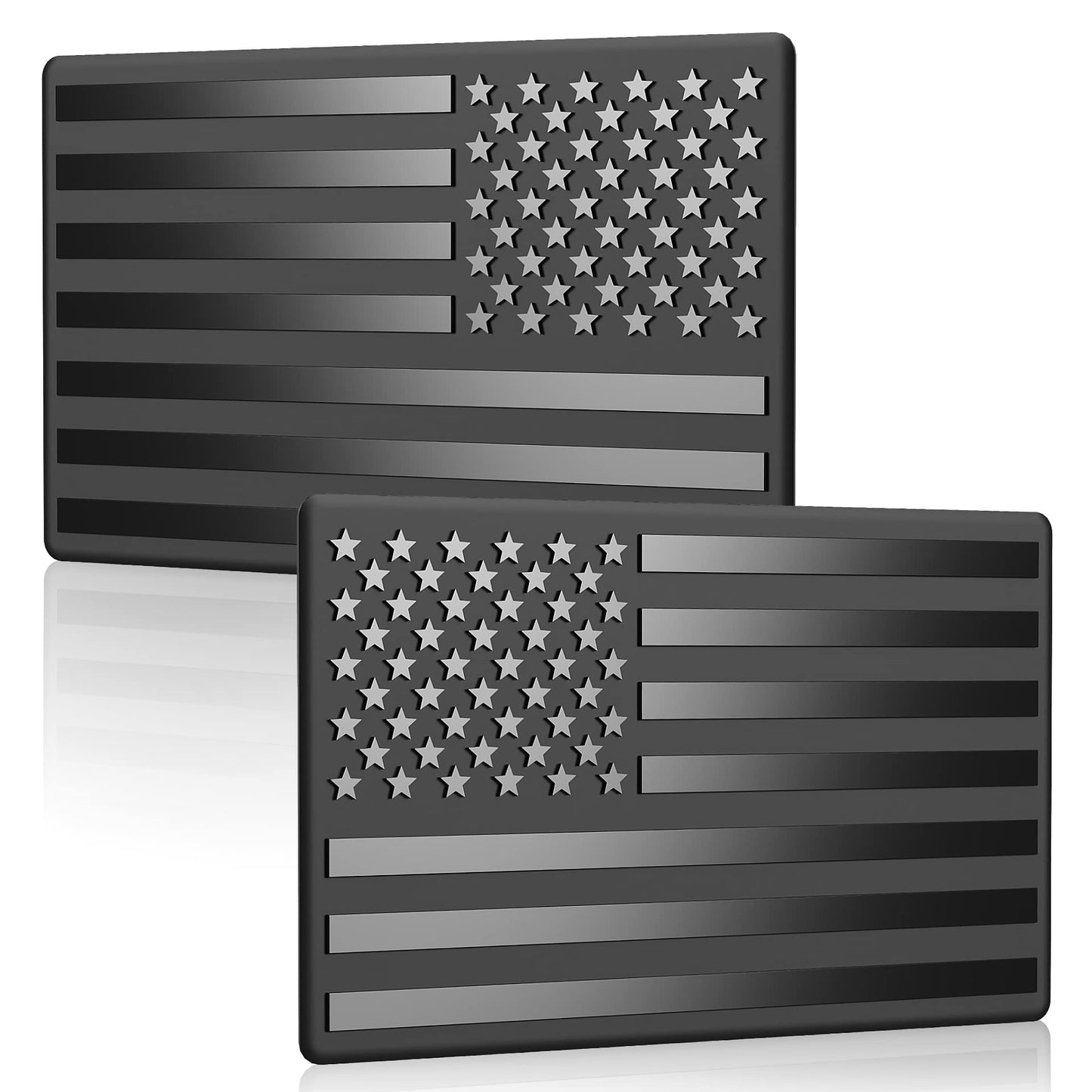 š„Last Day 49% OFF - 3D All-Black American Flag Emblem Decal