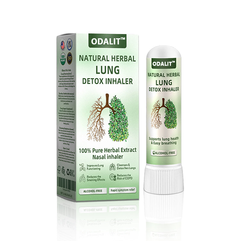 ✅Official Store: ODALIT™ Natural Herbal Lung Detox Inhaler FDA Approved (💝 Cough, wheezing, shortness of breath, mucus, stuffy nose, bronchitis, allergies, lung discomfort💝)