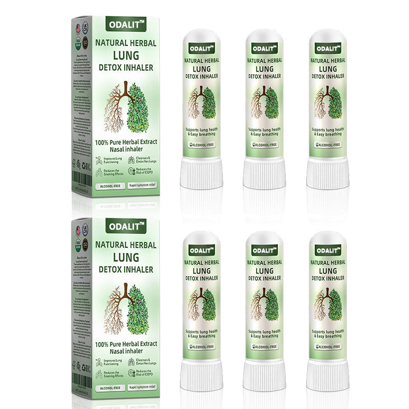 ✅Official Store: ODALIT™ Natural Herbal Lung Detox Inhaler FDA Approved (💝 Cough, wheezing, shortness of breath, mucus, stuffy nose, bronchitis, allergies, lung discomfort💝)