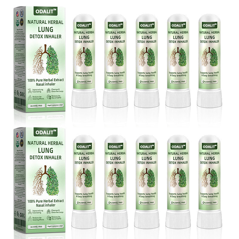 ✅Official Store: ODALIT™ Natural Herbal Lung Detox Inhaler FDA Approved (💝 Cough, wheezing, shortness of breath, mucus, stuffy nose, bronchitis, allergies, lung discomfort💝)