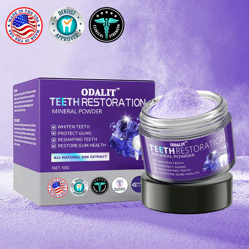 🔥ODALIT™ TeethRestoration Mineral Powder🦷Obtain American Dental Association (ADA) Certification (Treats periodontitis and mouth ulcers, prevents tooth loss, and repairs gum recession)