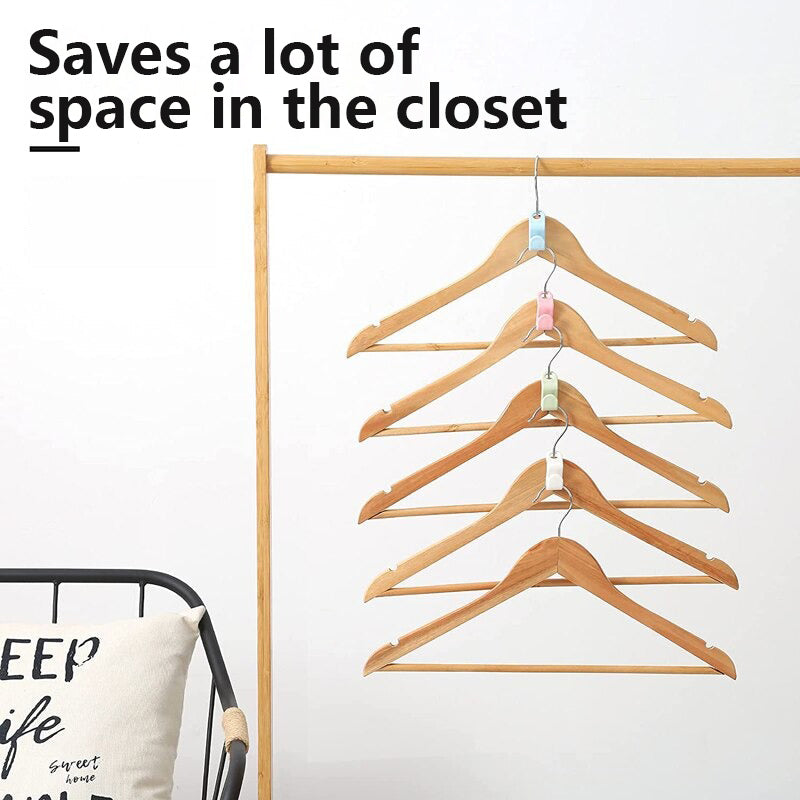 🧩 Stack It. Hang It. Save It. The Ultimate Space-Saving Hanger Hook – For Effortless Closet Organization