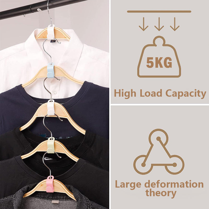 🧩 Stack It. Hang It. Save It. The Ultimate Space-Saving Hanger Hook – For Effortless Closet Organization