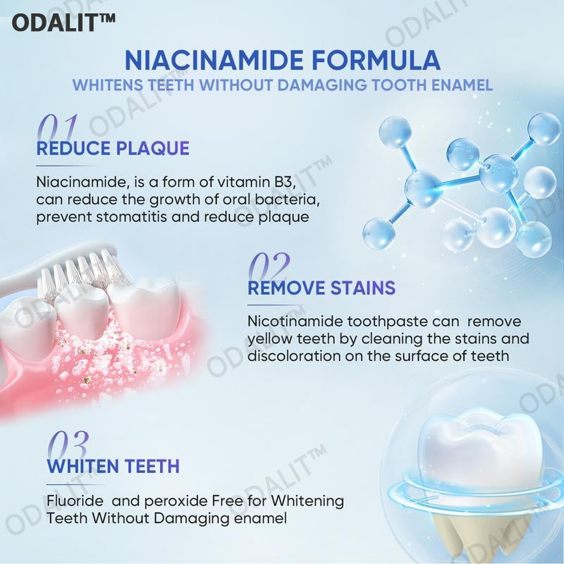 ✨ Achieve a Radiant Smile - 49% OFF - 🦷 Niacinamide Whitening Toothpaste - For Healthier, Whiter Teeth!