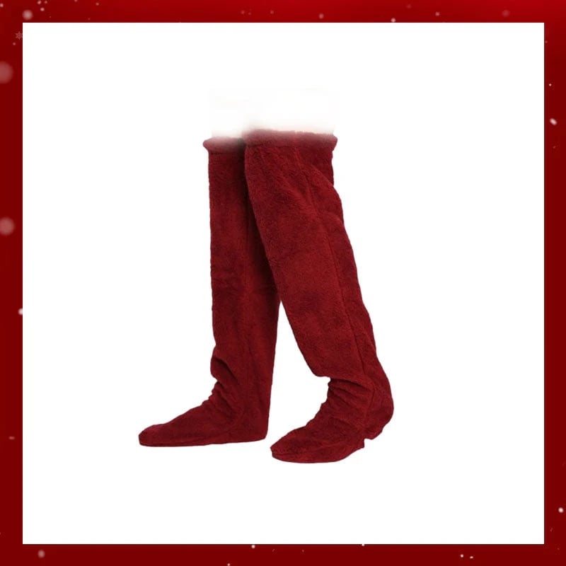 🏆Flash Sale⚡🏆#1 Best Seller ⏰ 💕Comfort Plush Fleece Knee Socks For Christmas❄️🎅