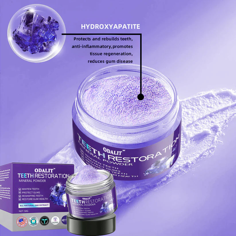 🔥ODALIT™ TeethRestoration Mineral Powder🦷Obtain American Dental Association (ADA) Certification (Treats periodontitis and mouth ulcers, prevents tooth loss, and repairs gum recession)