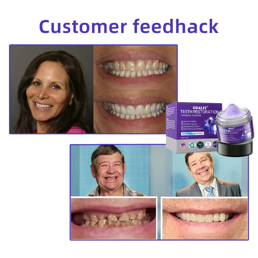 🔥ODALIT™ TeethRestoration Mineral Powder🦷Obtain American Dental Association (ADA) Certification (Treats periodontitis and mouth ulcers, prevents tooth loss, and repairs gum recession)