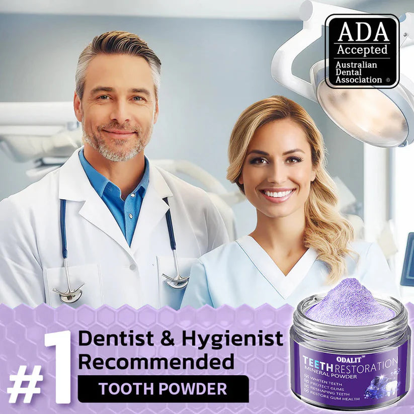 🔥ODALIT™ TeethRestoration Mineral Powder🦷Obtain American Dental Association (ADA) Certification (Treats periodontitis and mouth ulcers, prevents tooth loss, and repairs gum recession)
