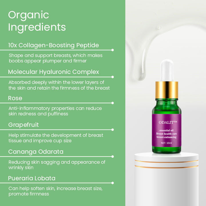 (Limited Time Discount 🔥 Last Day) ODALIT™ Bust Firming Natural Essence Oil