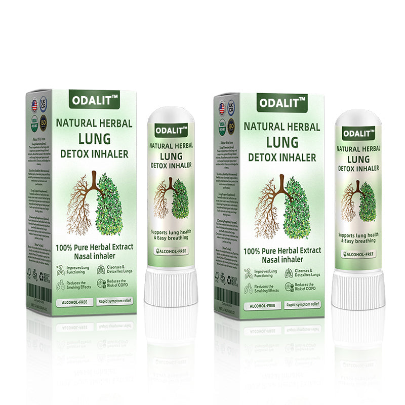 ✅Official Store: ODALIT™ Natural Herbal Lung Detox Inhaler FDA Approved (💝 Cough, wheezing, shortness of breath, mucus, stuffy nose, bronchitis, allergies, lung discomfort💝)