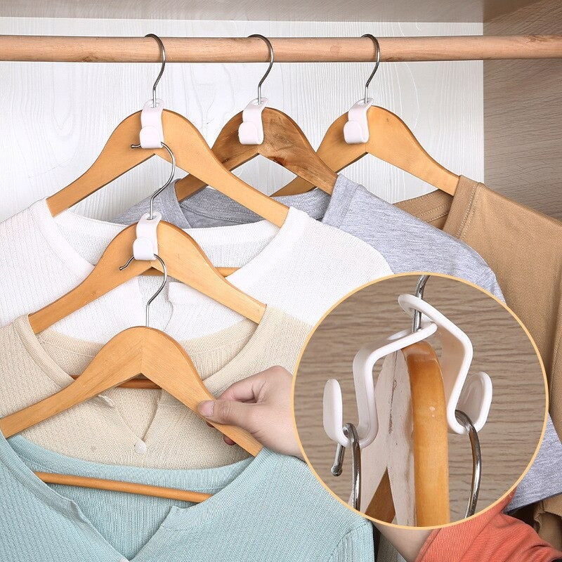 🧩 Stack It. Hang It. Save It. The Ultimate Space-Saving Hanger Hook – For Effortless Closet Organization
