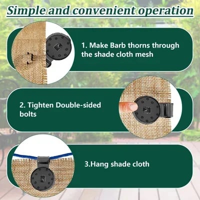 š„Last Day Promotion š„Shade Cloth Heavy Duty Lock Grip
