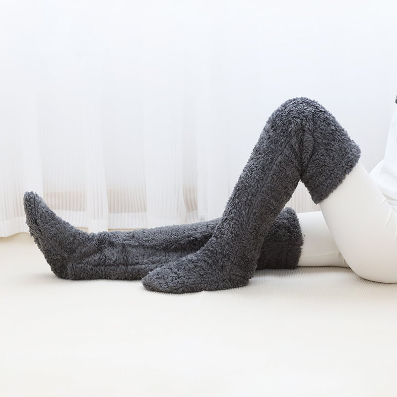 🏆Flash Sale⚡🏆#1 Best Seller ⏰ 💕Comfort Plush Fleece Knee Socks For Christmas❄️🎅