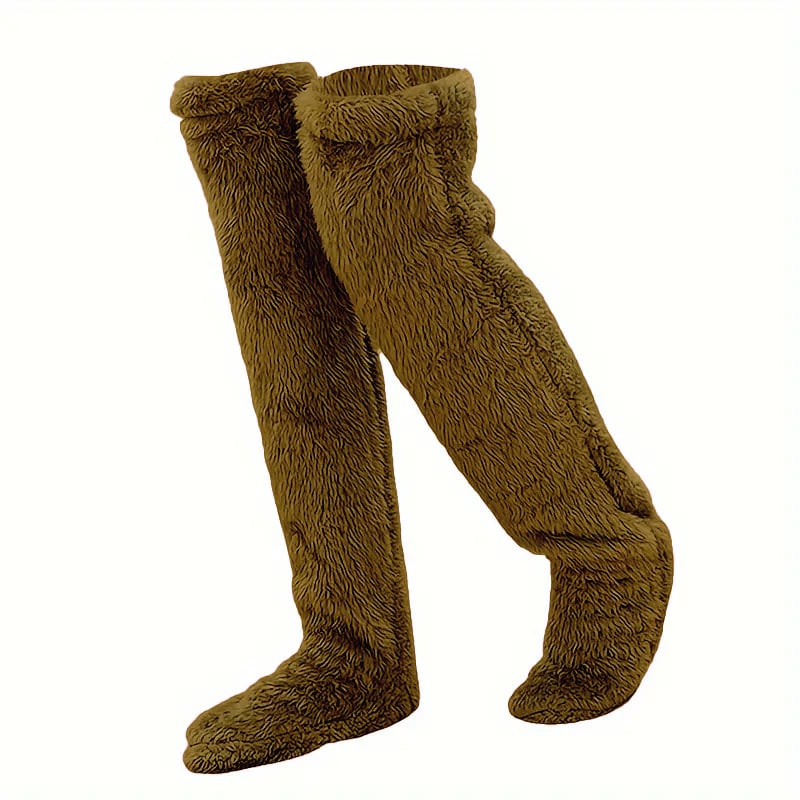 🏆Flash Sale⚡🏆#1 Best Seller ⏰ 💕Comfort Plush Fleece Knee Socks For Christmas❄️🎅