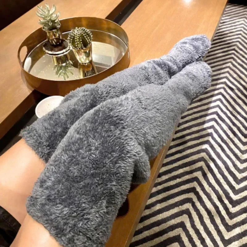 🏆Flash Sale⚡🏆#1 Best Seller ⏰ 💕Comfort Plush Fleece Knee Socks For Christmas❄️🎅