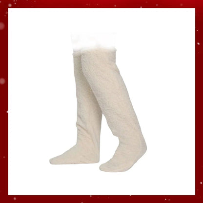 🏆Flash Sale⚡🏆#1 Best Seller ⏰ 💕Comfort Plush Fleece Knee Socks For Christmas❄️🎅