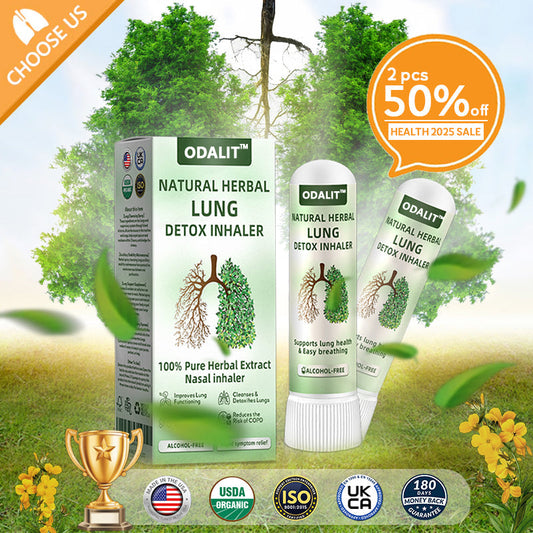 ✅Official Store: ODALIT™ Natural Herbal Lung Detox Inhaler FDA Approved (💝 Cough, wheezing, shortness of breath, mucus, stuffy nose, bronchitis, allergies, lung discomfort💝)
