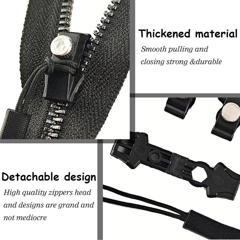 Zipper Repair Kit – Universal Stylish Replacement Pulls (12, 18, 24-Pack)