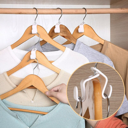 🧩 Stack It. Hang It. Save It. The Ultimate Space-Saving Hanger Hook – For Effortless Closet Organization