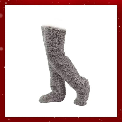 🏆Flash Sale⚡🏆#1 Best Seller ⏰ 💕Comfort Plush Fleece Knee Socks For Christmas❄️🎅